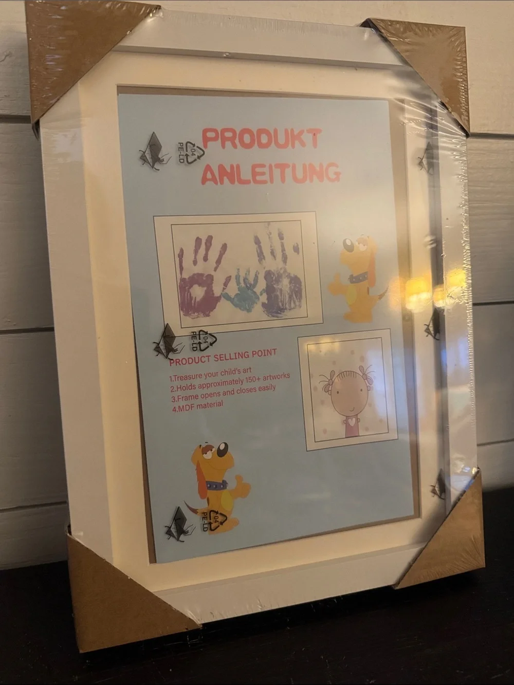 White Kids Art Picture Frame – Simple Display Frame
